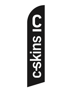 c-skins beach flag large black