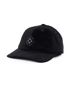 devoted corduroy six-panel cap d.t.t.c black