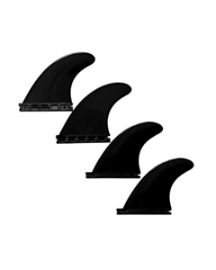 devoted quad fin set nylon single tab black