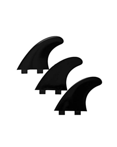 devoted thruster fin set nylon dual tab black