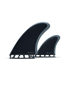 devoted CSF single tab twin+1 fibreglass fin set black