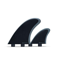 devoted CSF dual tab twin+1 fibreglass fin set black