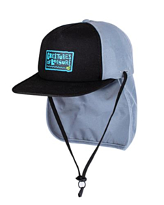 reliance grom surf cap osfm : black grey