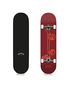 sancheski 8.25" mini logo burgundy