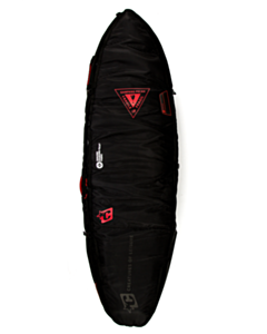 6'7" shortboard multi tour : black red