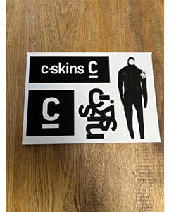 c-skins sticker sheet black/white
