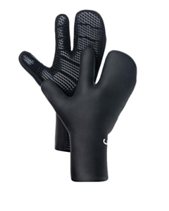 C Wired+ 5mm Lobster Gloves-BLACK/BLACK-3XS