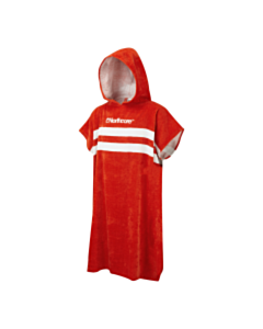 beach basha changing robe: red stripes